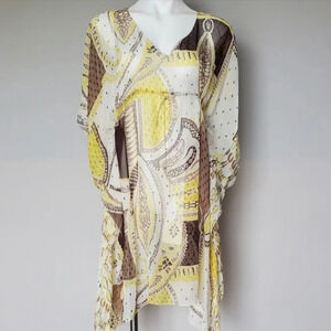 Elie Tahari silk dress kaftan sz 8